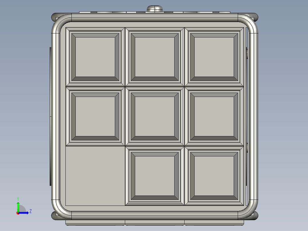 A2004978-蒸汽朋克指南针谜题盒 1左视图