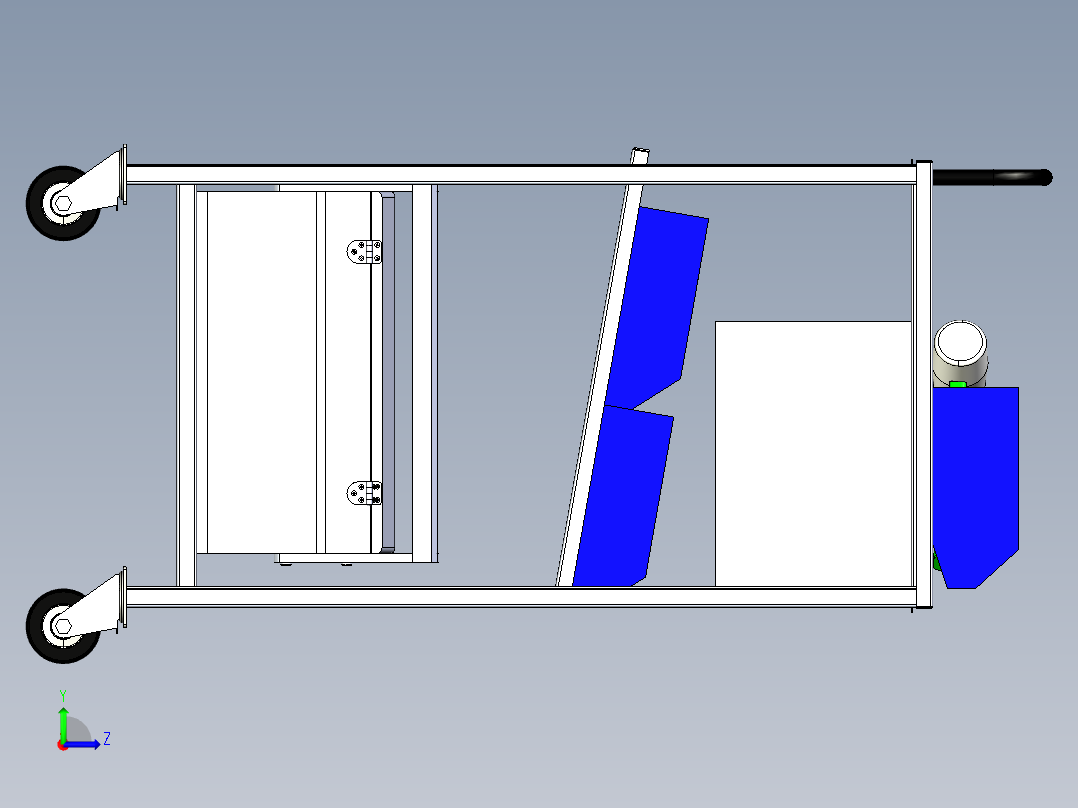 B2004856-工具手推车左视图
