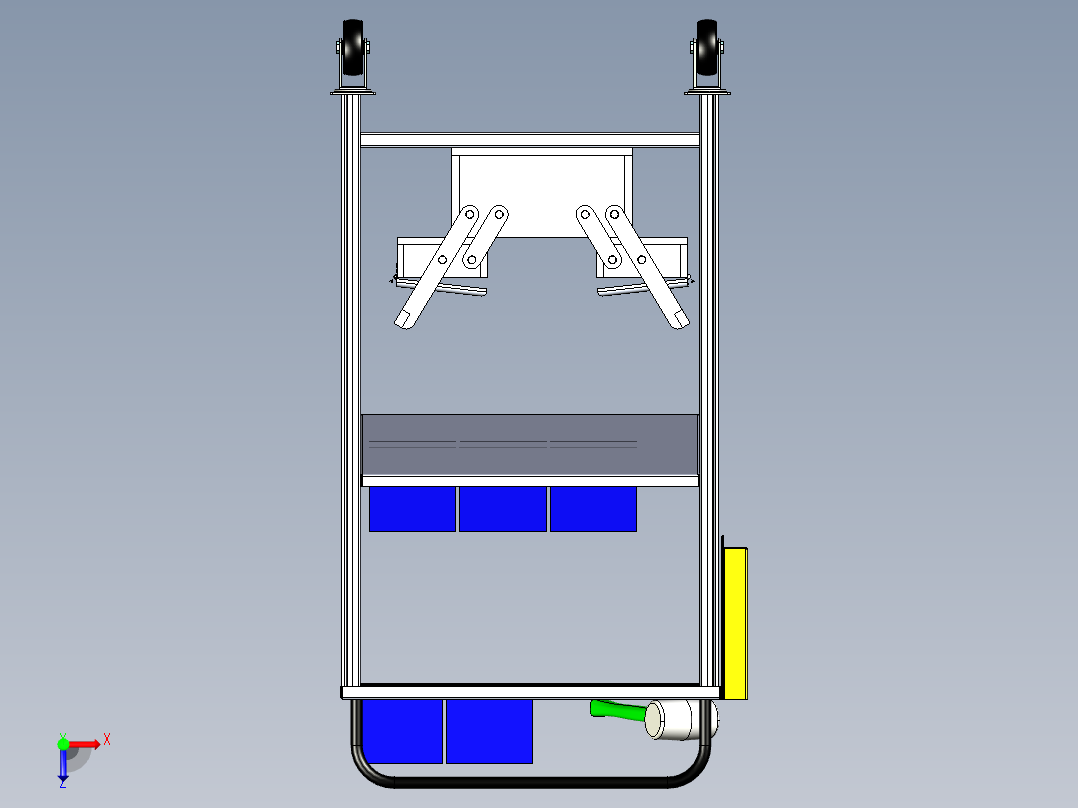 B2004856-工具手推车俯视图