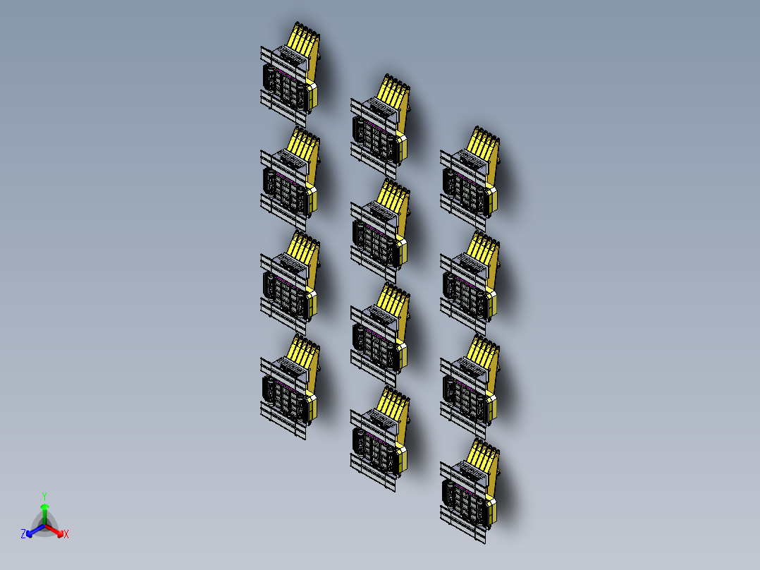 升降机构与运输AGV组合模拟