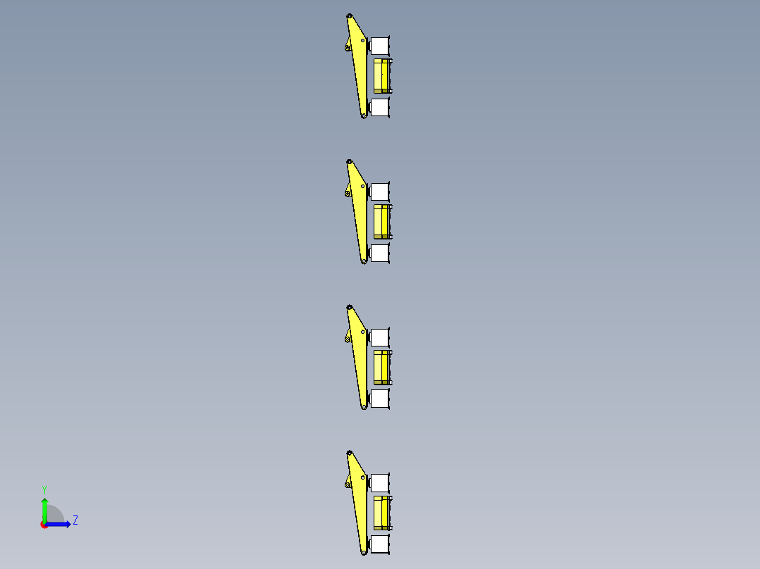 升降机构与运输AGV组合模拟左视图
