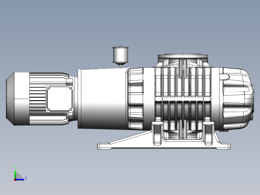 泵、水泵、WAU1001罗茨真空泵(莱宝)左视图