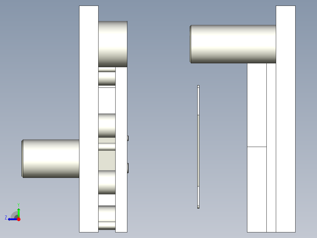加固板开坯模右视图