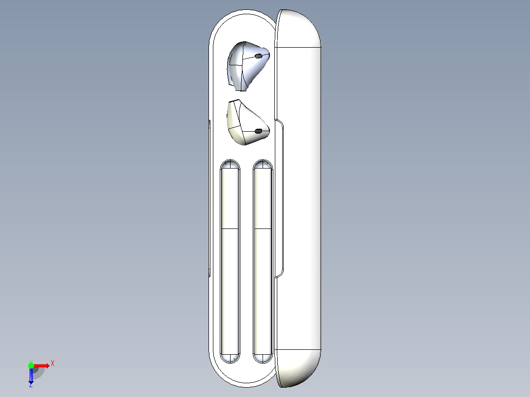 B2005322-装两根香烟的Airpod保护套俯视图