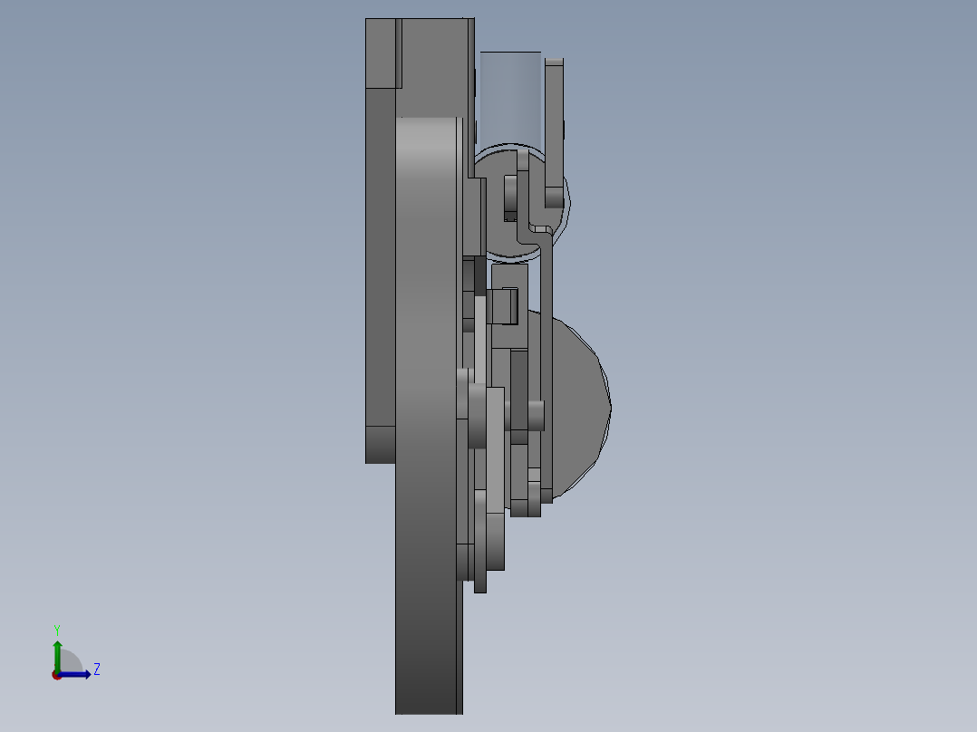 蒸汽机steam-engine-121834-模型格式为 sw左视图