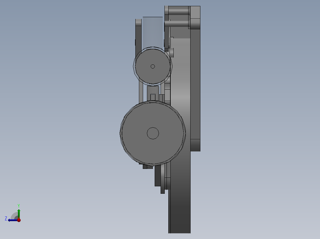 蒸汽机steam-engine-121834-模型格式为 sw右视图