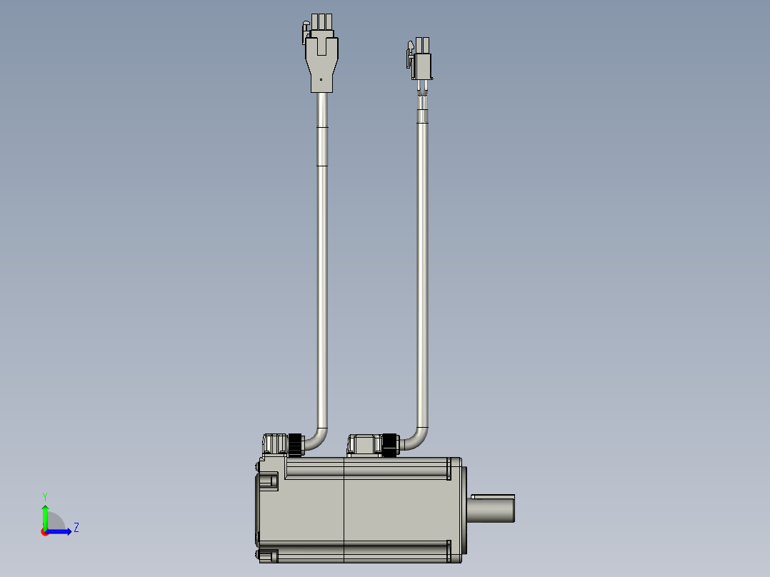 带刹车400W伺服S08-AM1-50BK-H2左视图