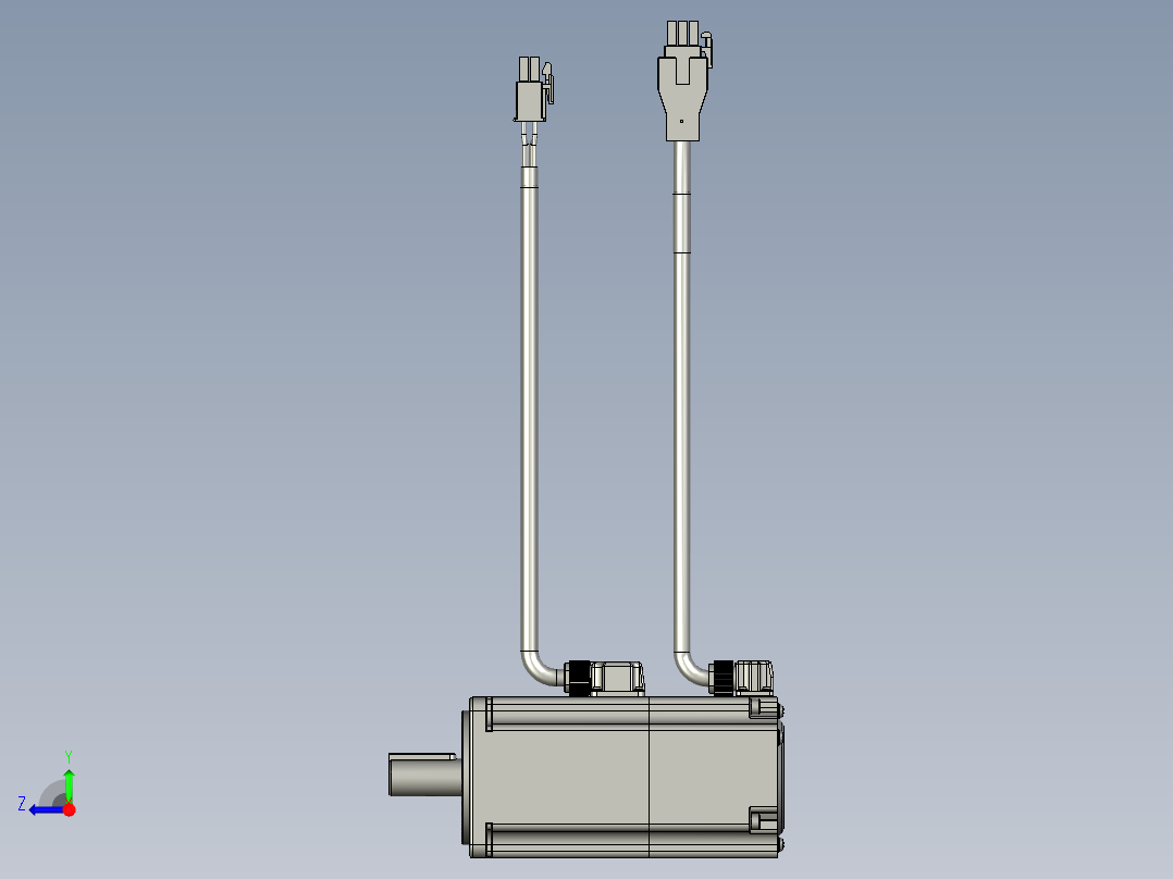 带刹车400W伺服S08-AM1-50BK-H2右视图
