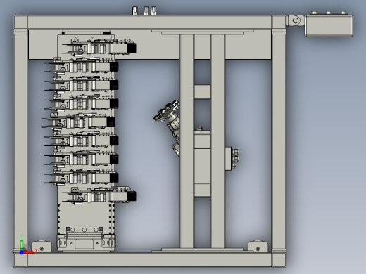 全自动化电脑组装生产线设计-后贴标签机-V1前视缩略图