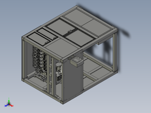 全自动化电脑组装生产线设计-后贴标签机-V1正等轴测缩略图