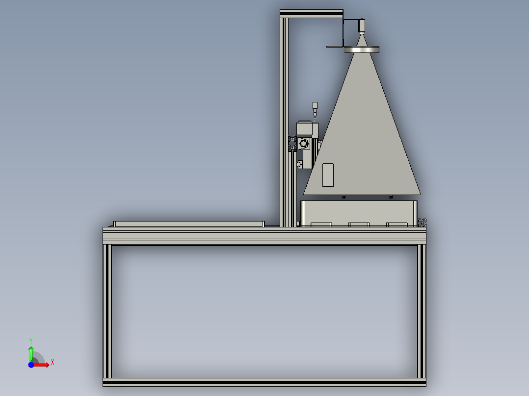 YJZSM-双排上料线体前视图