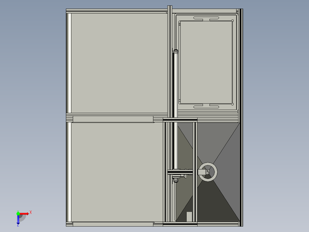 YJZSM-双排上料线体俯视图