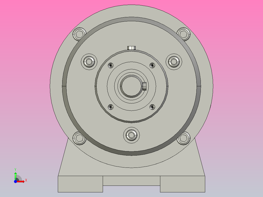 EFUL-T串轴型电磁离合制动器组[EFUL-T-015]前视图