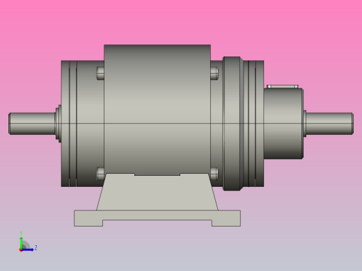 EFUL-T串轴型电磁离合制动器组[EFUL-T-015]左视缩略图