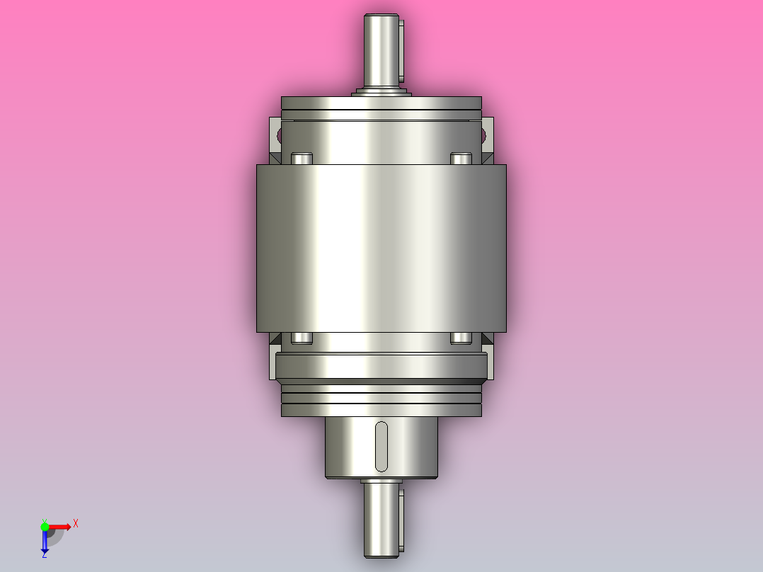 EFUL-T串轴型电磁离合制动器组[EFUL-T-015]俯视图