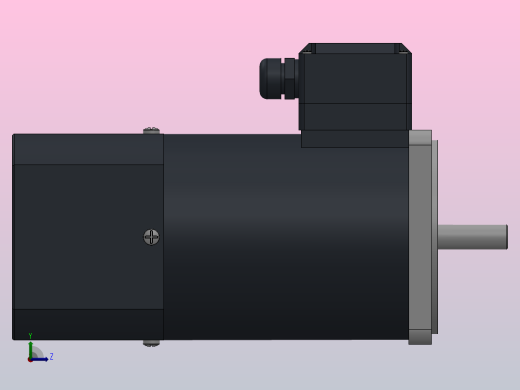100AC(140W、160W、180W、200W、250W)微型交流（圆轴）基本型电机[100YS140WDV11HFF]左视缩略图