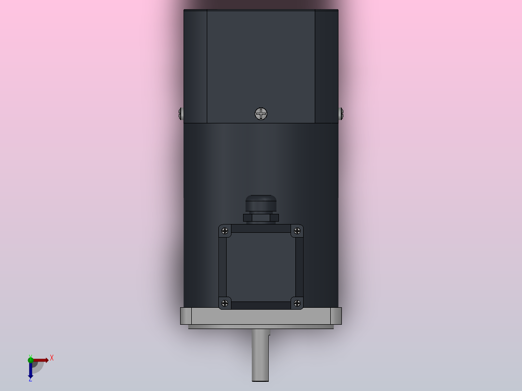 100AC(140W、160W、180W、200W、250W)微型交流（圆轴）基本型电机[100YS140WDV11HFF]俯视图