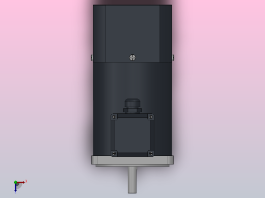 100AC(140W、160W、180W、200W、250W)微型交流（圆轴）基本型电机[100YS140WDV11HFF]俯视缩略图