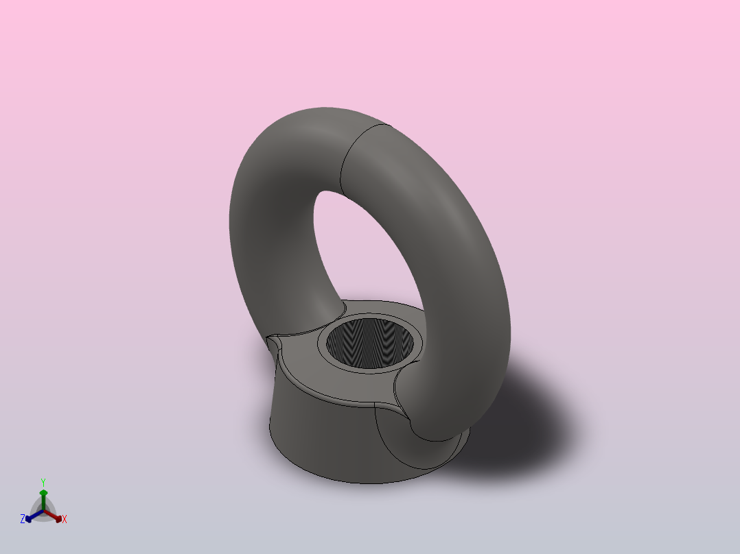 吊环螺母_M42正等轴测图