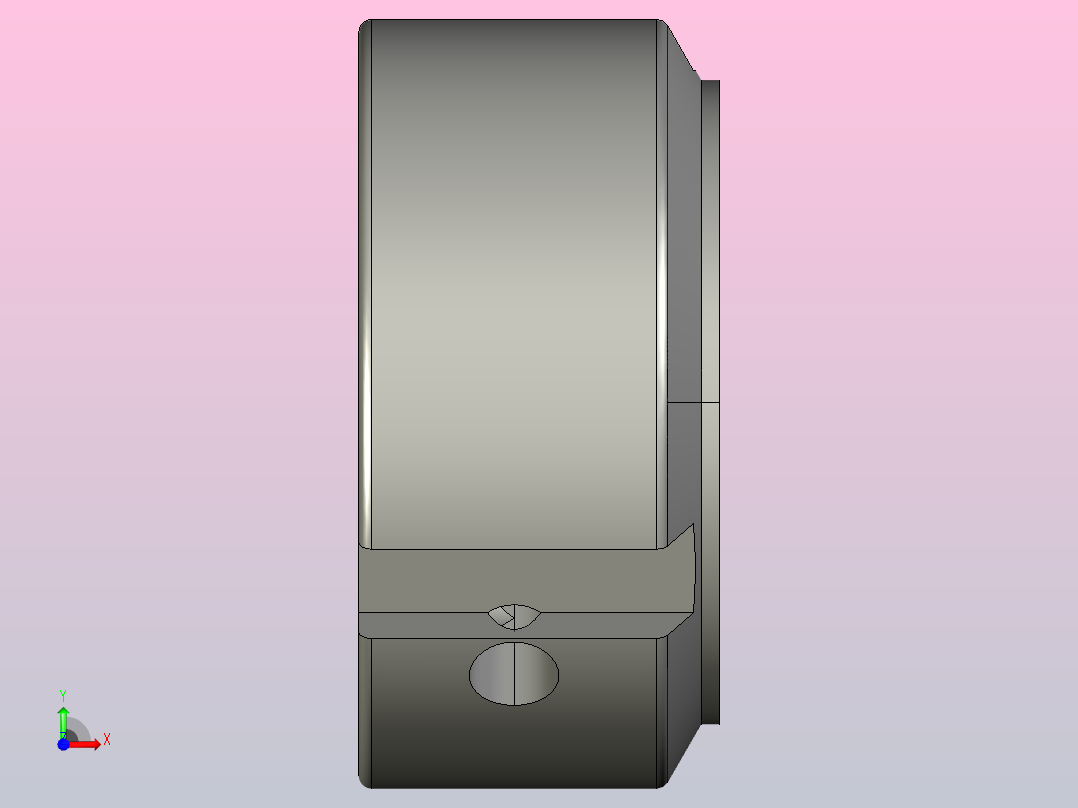 NA轴向锁紧螺母[NA M12x1.0]前视图