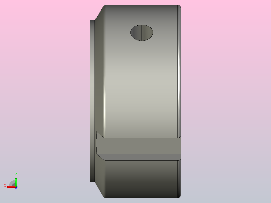NA轴向锁紧螺母[NA M12x1.0]后视图