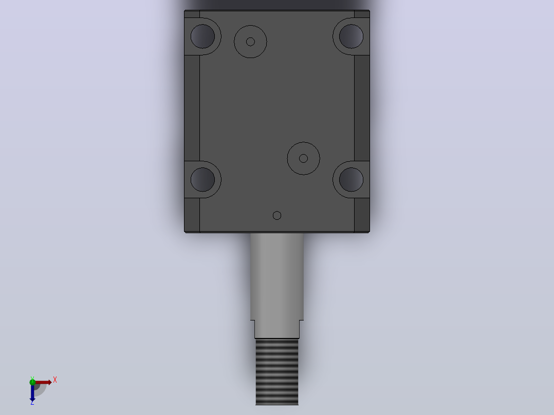 YBG-CD油压侧向单轴配管式薄型缸[YBG-CD32×30W]俯视图