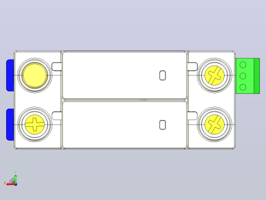 NXU-ⅡG_F 2P电涌保护器三维模型202203后视缩略图
