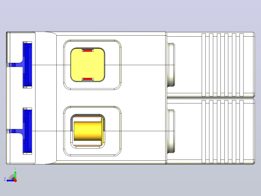NXU-ⅡG_F 2P电涌保护器三维模型202203右视缩略图