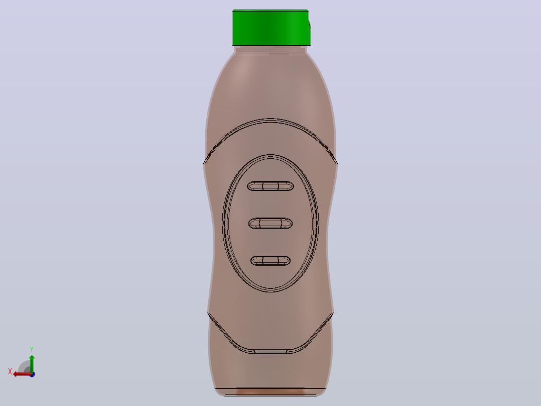 水瓶后视图