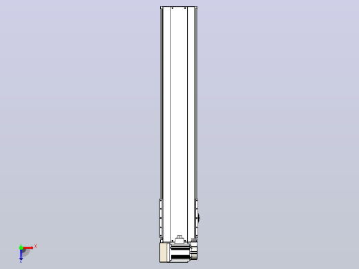 皮带直线轴半封闭可选导轨TPA-HNB-220D-176-L1000-LU-Y-P1K-N3俯视缩略图