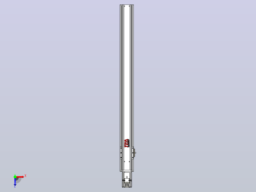 日规模组半封闭丝杆TPA-HNR-85S-1610C-L850-M-Y-P20-N3俯视缩略图