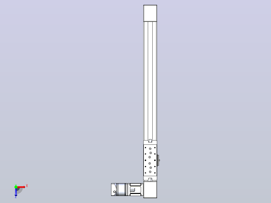 带式直线轴半闭式TPA-ONB-60-140-L550-DL-J60-N3俯视图
