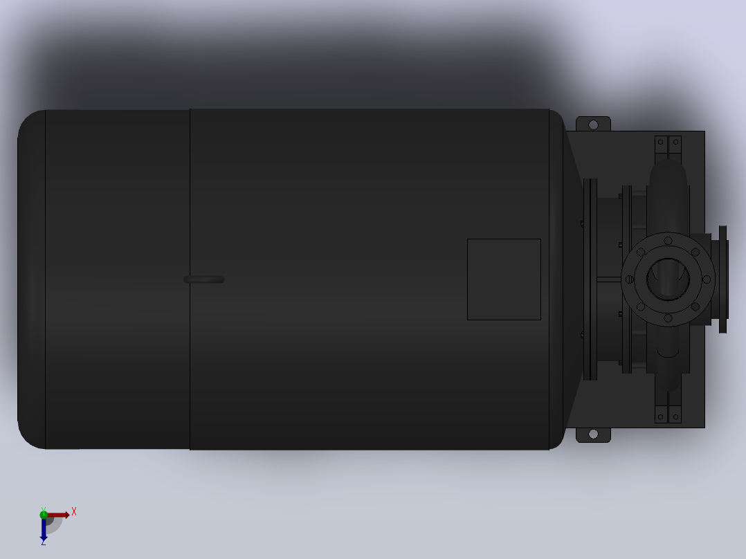 南方泵NIS，NISF泵外形（125-100-315）132kW-2极 (2)俯视图