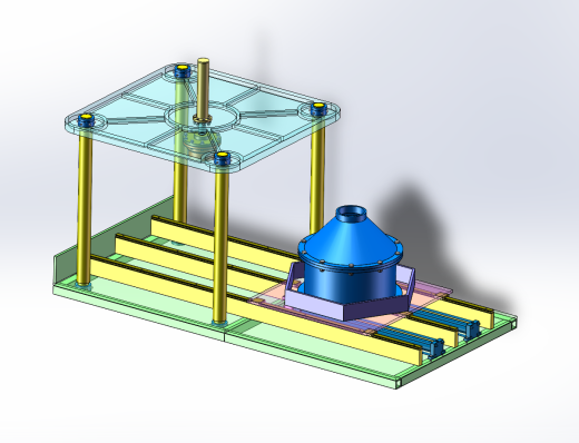 四柱加压工装脱模（0.6KN）（SW+CAD+说明书）缩略图