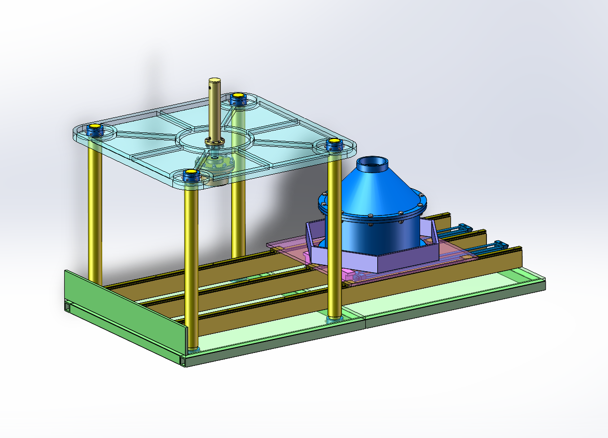 四柱加压工装脱模（0.6KN）（SW+CAD+说明书）