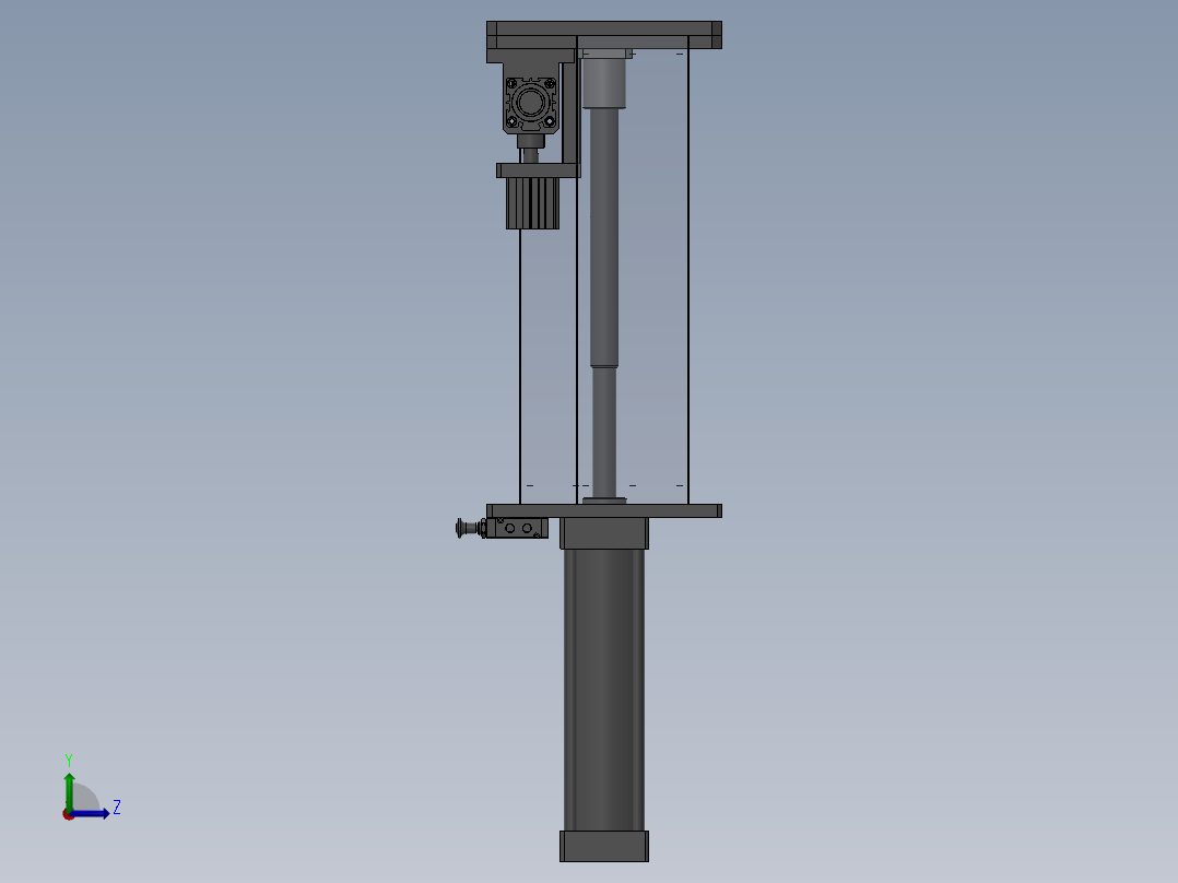 气管组件-测漏夹具左视图