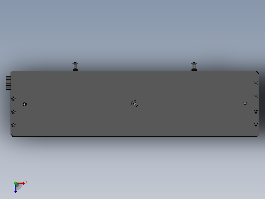气管组件-测漏夹具俯视图