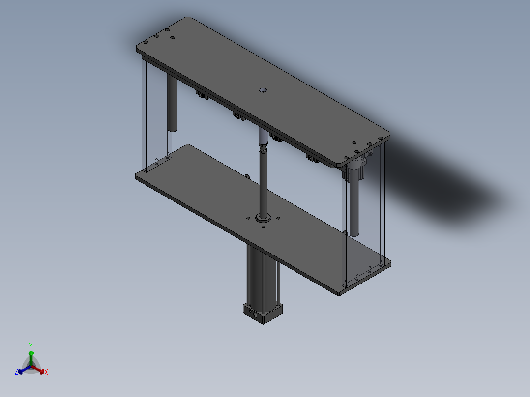 气管组件-测漏夹具正等轴测图