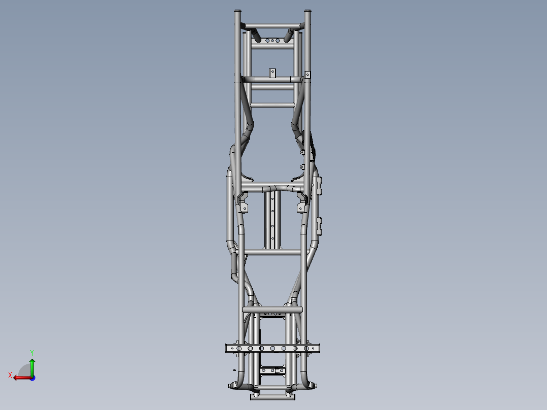 轿车车身设计(sw+cad+说明书)后视图