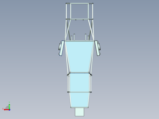 大学生方程式赛车设计（整体车架、标准安全系统、座椅及附件设计）后视缩略图