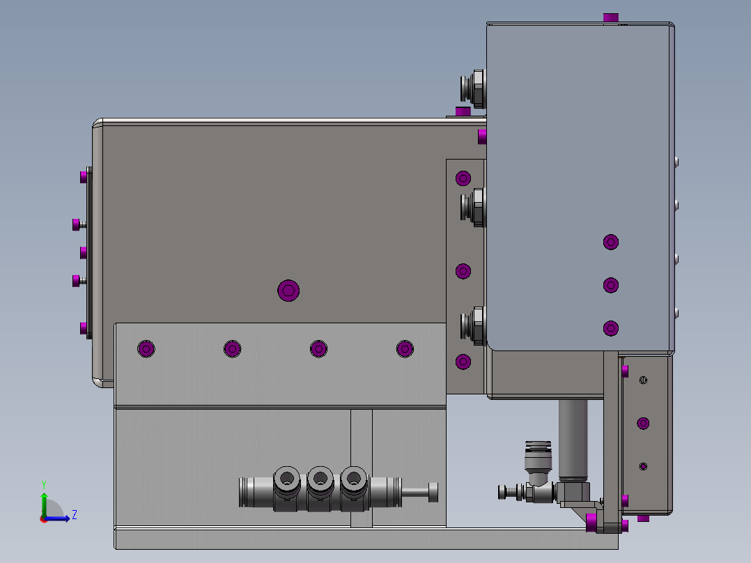 机器视觉防护装置sw19可编辑左视图