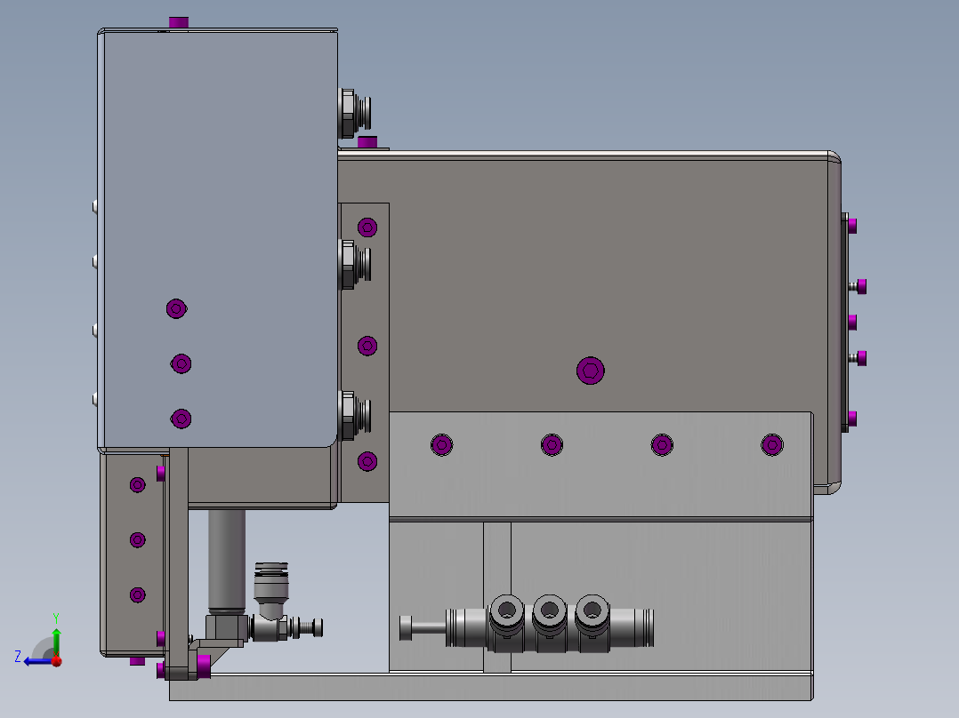 机器视觉防护装置sw19可编辑右视图