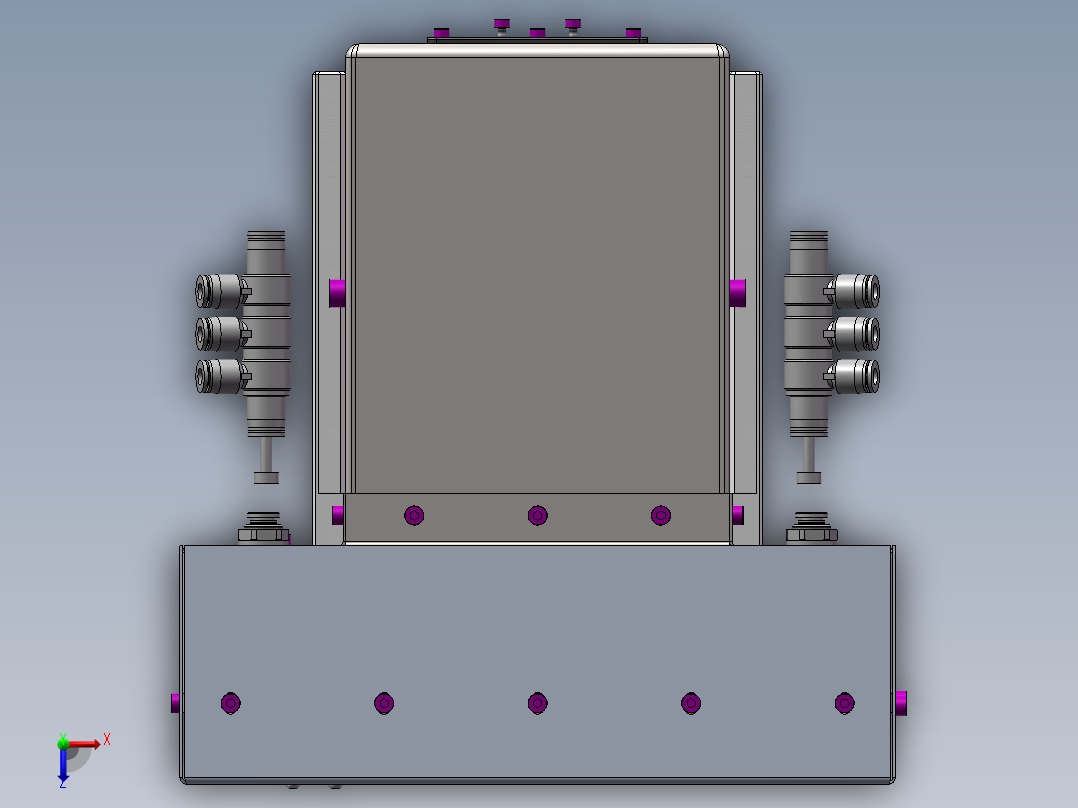 机器视觉防护装置sw19可编辑俯视图