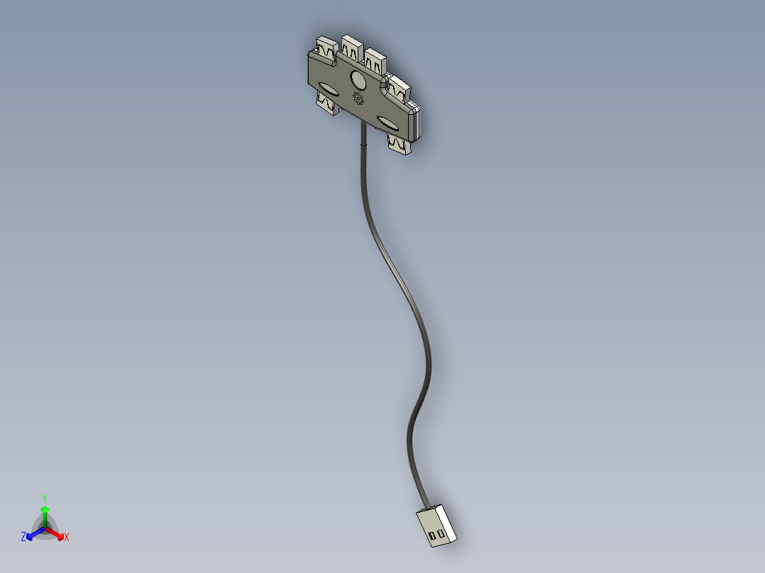 USB集线器正等轴测图