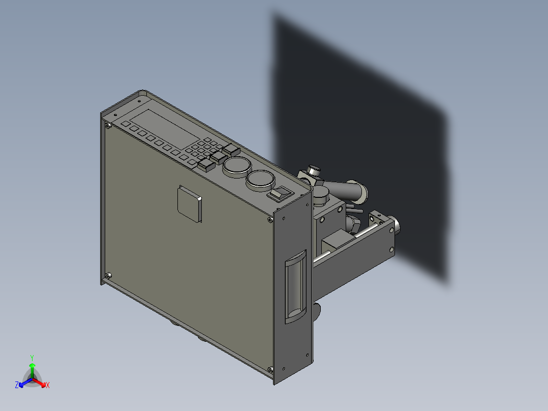 4轴点胶机3D图 H692 G83 非标自动化设备3D图纸3D模型主视图