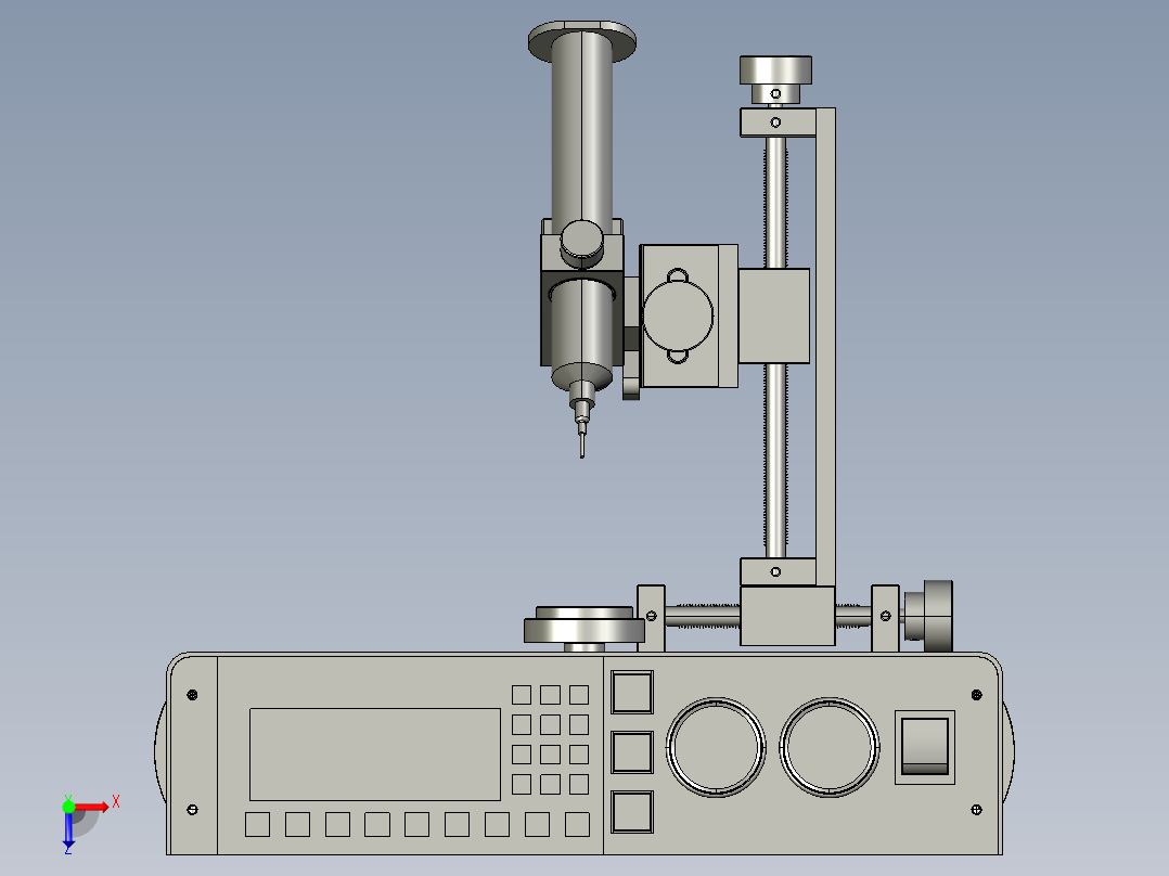 4轴点胶机3D图 H692 G83 非标自动化设备3D图纸3D模型俯视图