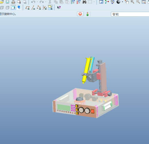4轴点胶机3D图 H692 G83 非标自动化设备3D图纸3D模型缩略图