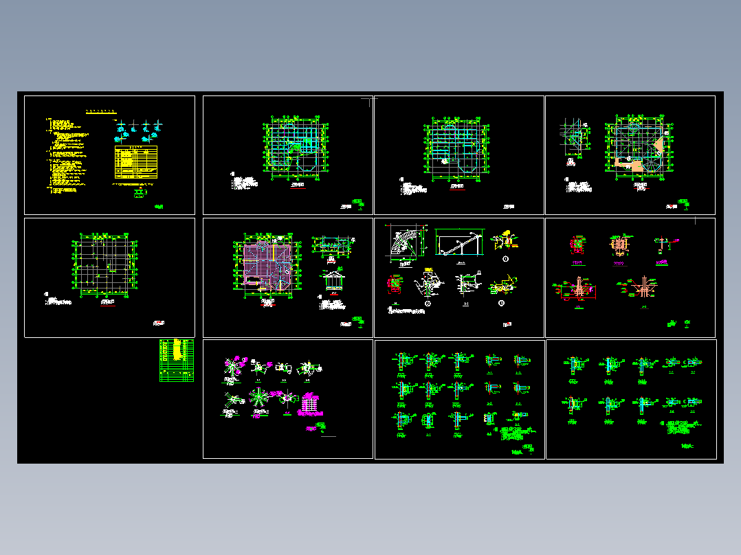 钢结构别墅施工图纸免费下载