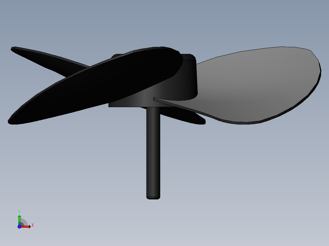 电风扇3d模型前视图