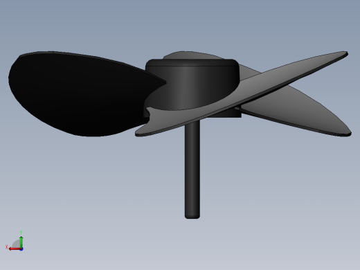 电风扇3d模型后视缩略图